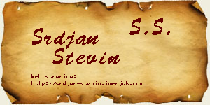 Srđan Stevin vizit kartica